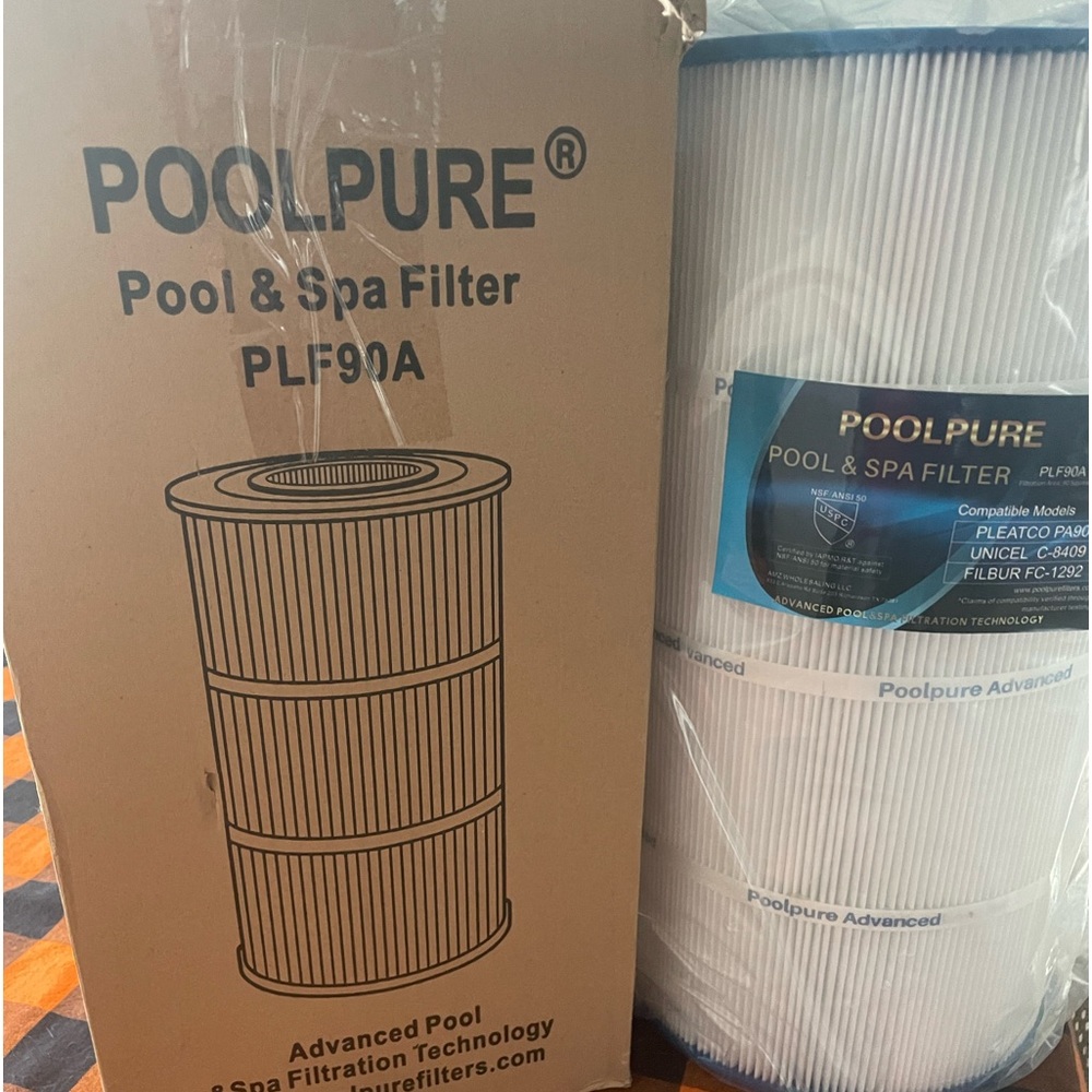 BRAND NEW- NEVER USED PoolPure Pool and Spa Filter PLF90A - half the price!